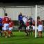 Down and out: Met Police midfielder Tyron Smith gets up at a corner in last night's FA Trophy defeat to Leiston