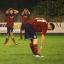 Frustrated: Hampton's James Simmonds, left, cannot hide his disappointment at the final whistle on Saturday