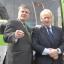 Boris Johnson and Steve O'Connell with a Crystal Palace tram