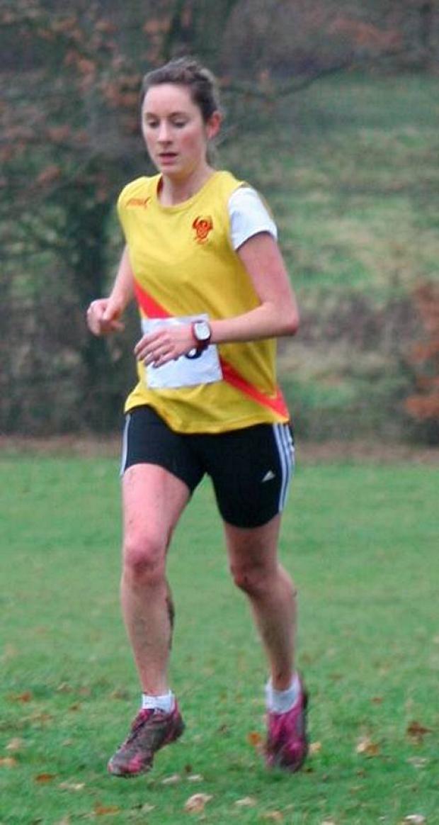 On the run: Amy Aronson led the Hercules Wimbledon team home in the Surrey Ladies League meeting
