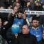 Travelling army: Dons fans state their case during the FA Cup defeat at Stadium MK on Sunday             	Picture: MK Citizen