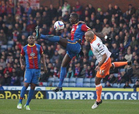 High and dry: Yannick Bolasie is about to come back to earth with a mighty thud   SP70859