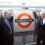 Mayor of London Boris Johnson joins passengers on new London Overground link