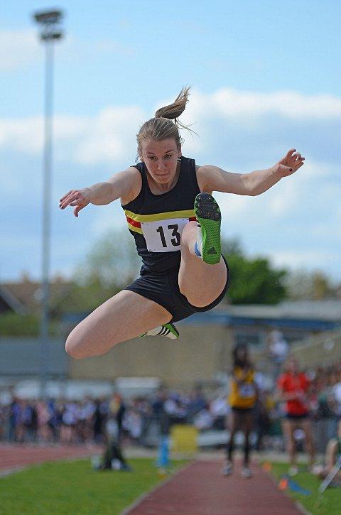 June: Walton Athletics Club's Lisa O'Brien in action during the Surrey Championships