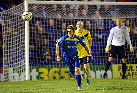 Man of the moment: Stacy Long’s last-gasp penalty winner at Torquay could be very significant