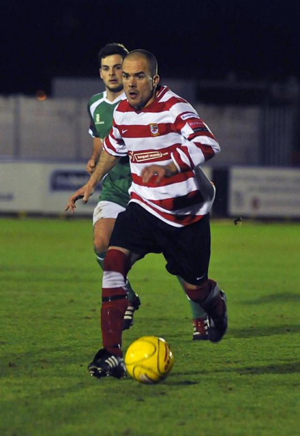 Familiar face: Corinthian Casuals' former Ks midfielder Jamie Byatt hit the winner on New Year's Day