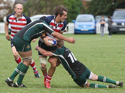 Try scorer: Ed Lewis-Pratt got on the scoresheet twice at Cinderford but it was not enough for Rosslyn Park