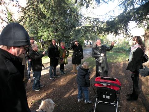 Robin Hutchinson and friends at the last Seething walk