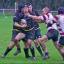 Lock forward Simon Fowler feels the close attention of the Kingston tacklers ? credit Alun Stockton