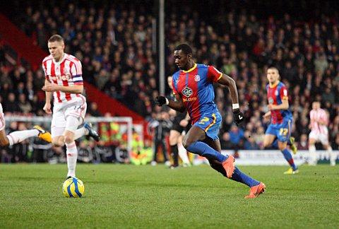 No this time: Yannick Bolasie impressed in the 0-0 draw at Selhurst Park, but he could not prevent the need for tonight's replay