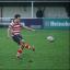 Kicking king: Sam Katz on his way to 24 points with the boot   SP73089