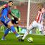 Get out: Damien Delaney shuts the door on Michael Kightly                Picture: Sentinel