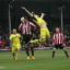 Frustrated: Bees striker Marcello Trotta gets up for header at Griffin Park on Saturday