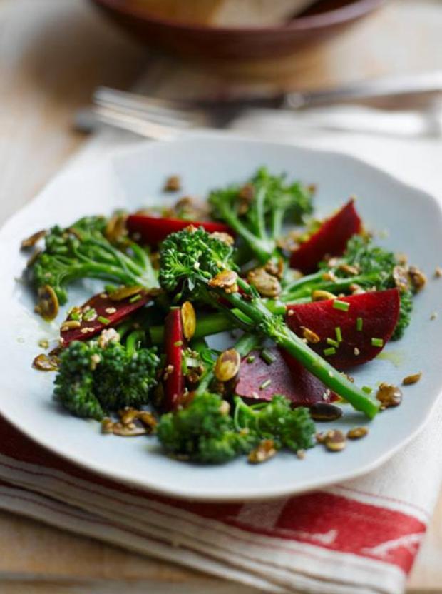 Recipe: Tenderstem, Beetroot & Toasted Seed Salad with Lemon Dressing