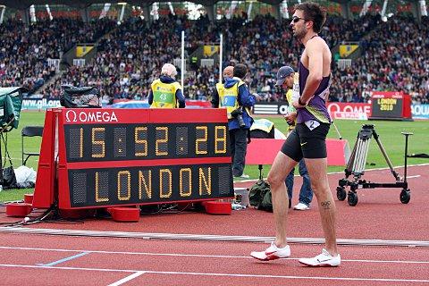 Croydon's Martyn Rooney at the Crystal Palace event