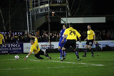 Boom: Jack Midson opens the scoring against Port Vale     SP73498