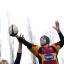 Up high: Eric Stewart climbs highest to battle for possession against Worth Old Boys    SP72944