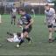 Pulled up: Tom Richards is about to stop at the sound of the referee's whistle    SP73091