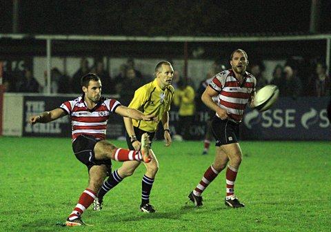 Back for Park: Sam Katz, scoring against Esher early in the season, has returned from starring in the England Students’ 25-20 win over Portugal where he bagged 20 points SP71849