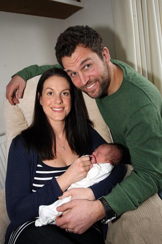 Charity rower James Cash delivers baby son on bathroom floor