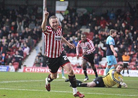 New Don: Former Brentford striker Gary Alexander has joined the Dons on loan from Crawley Town