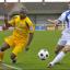 Taking them on: Marvin Williams tries to avoid the attentions of the Eastleigh defence   SP73057