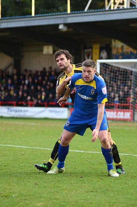 New man on the scoresheet: Gary Alexander started life as a Don with the opening goal against Burton Albion    SP72980