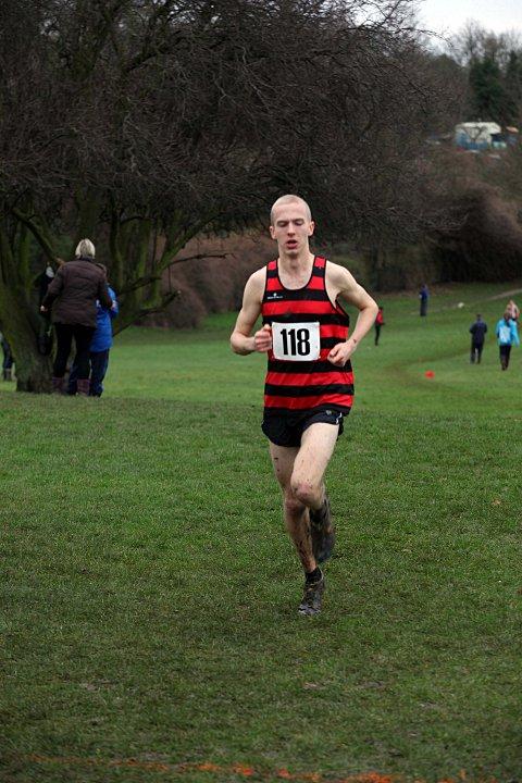 Catching the eye: Lewis Lloyd finished 15th in a high-class field at the British Universities &amp; Colleges Sport Cross Country Championships