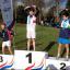 Watch out Mo: Angus Harrington gets use to life on the highest podium at the Surrey Schools Cross Country Championships