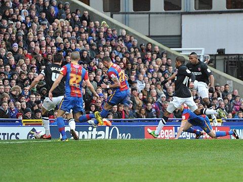 Ricardo Fuller fires Charlton in front. PICTURES BY KEITH GILLARD.