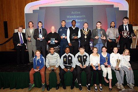 Congratulations: All the winners from the Active Wandsworth Sports Awards 2012      SP73757