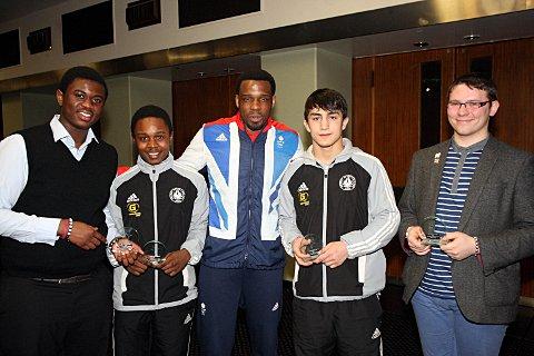 Wandsworth winners: Winston Gordon with the all-conquering judo team from the London Youth Games    SP73757