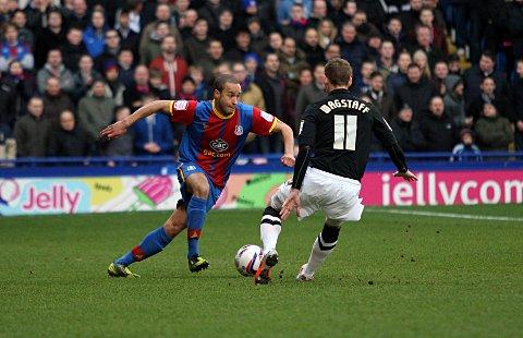 Fired up for promotion: Jazz Richards on his home debut against Charlton Athletic SP72945