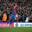 Happy times: Kevin Phillips jumps for joy after bagging his second Palace goal in as many games    SP72947