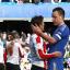 Well played: Chelsea skipper John Terry and Sam Saunders exchange pleasantries at the final whistle    SP74039
