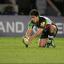 Man in control: Ben Botica's 100 per cent kicking record was the difference between Quins and Leicester Tigers     SP73019