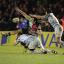 Rough and tumble: Quins lose possession against the Tigers, but they would have the last laugh    SP73019