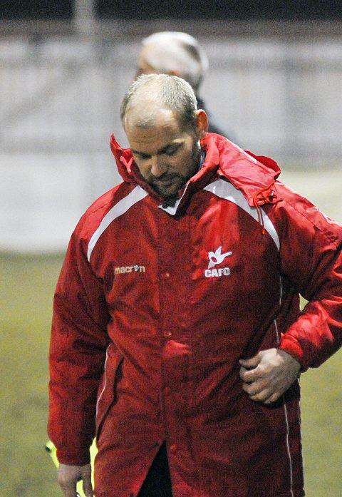 Tough times: Tommy Williams heads off dejectedly at the final whistle on Tuesday night  SP74104