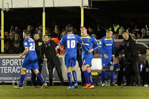 Team spirit: Dons boss Ardley dishes out the instructions during the 1-1 draw with Plymouth Argyle SP74266