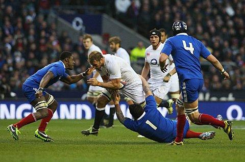 High praise: Chris Robshaw takes on France at Twickenham last Saturday 	Picture: Getty Images