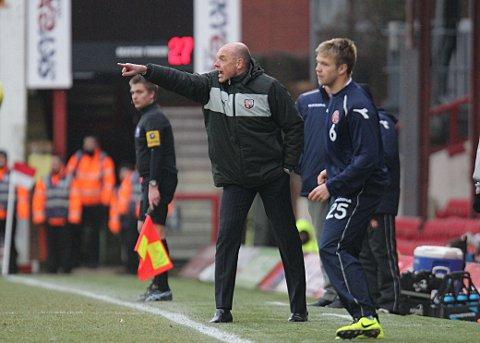 Demanding more: Uwe Rosler is wants his players to step up to the plate when they go on the road SP73020