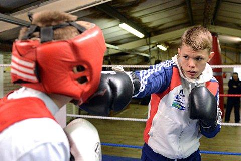 Hitting out: Charlie Edwards is angry after being kicked out of the ABA Championships