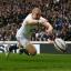 So close: Quins Mike Brown just misses out on a Twickenham try for England against Italy    Picture: Getty Images
