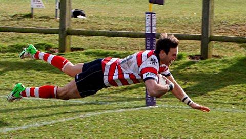 Dom-inator: Dom Shabbo's try put Park in a winning position but they buckled under pressure late on. Credit David Whittam