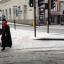 Icy roads in Sutton town centre