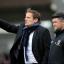 Directing from the touchline: Neal Ardley, with Simon Bassey, orchestrate the Dons during the 2-2 draw with Exeter City on Saturday SP73102