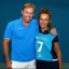Hopeful: New Malden’s Amelia Beltrao with Andy Murray’s former coach Mark Petchey