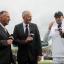 James Anderson, right, became just the fourth England player to take 300 Test wickets