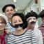 Teacher Ian Sandeman with Hannah Flook, Jamie Gray, Frankie Hayden and Elisha Sewitt