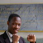 Boxing clever: Trinity School pupil Jarrod Nelson-Robb shows off his two medals